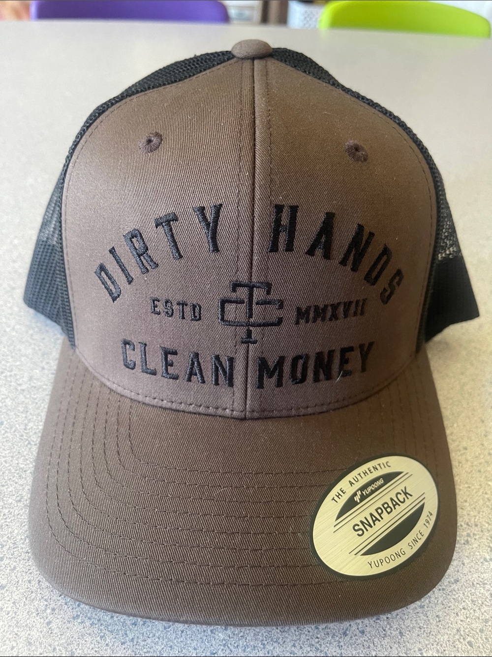 Dirty Hands Clean Money Snapback Hat by Troll Co.